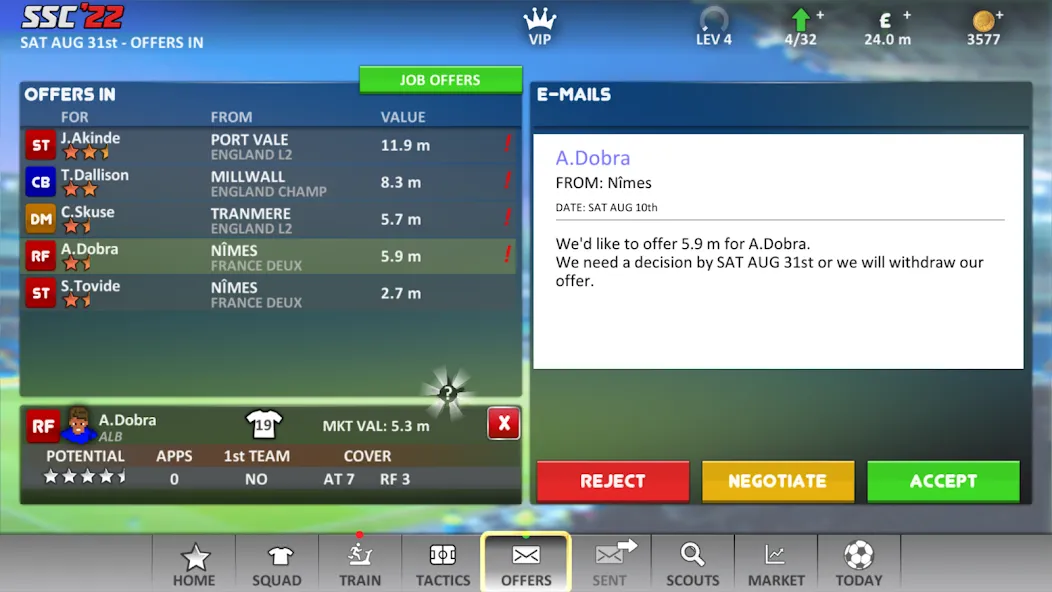 Super Soccer Champs '22 (Ads) [MOD: Меню/Много денег] - Скриншот 5