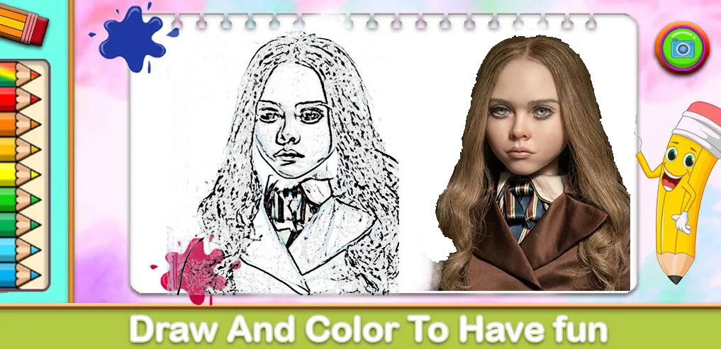 Megan Coloring Game (Меган Колоринг Гейм) [MOD: Разблокировано] - Скриншот 1