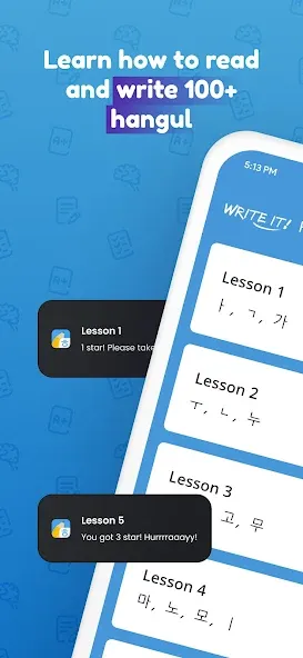Write It! Korean [MOD: Mega Mod/Меню] - Скриншот 1