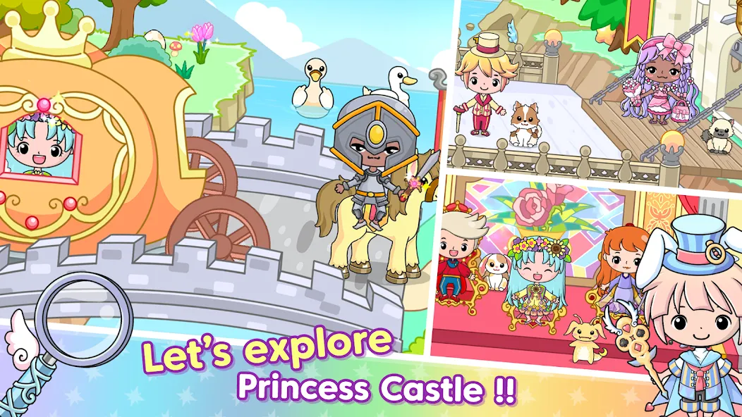 Jibi Land : Princess Castle (Джиби Лэнд) [MOD: Меню/Много денег] - Скриншот 1