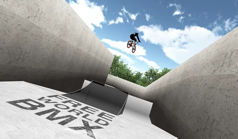 Free World BMX (Фри Ворлд БМХ) [MOD: Меню/Много денег] - Скриншот 1