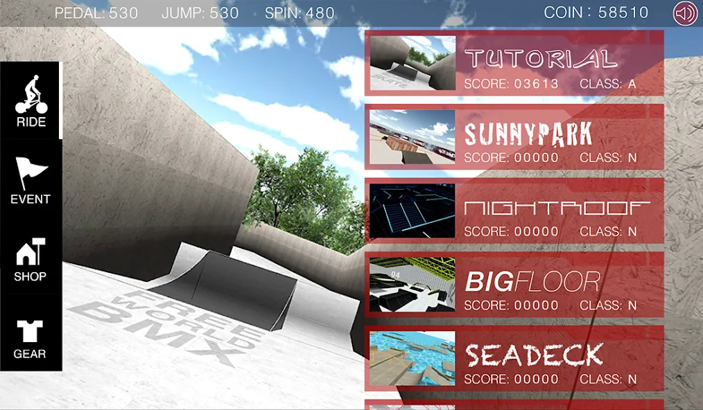 Free World BMX (Фри Ворлд БМХ) [MOD: Меню/Много денег] - Скриншот 5