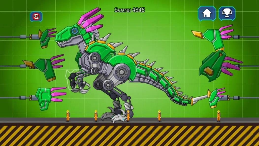 Velociraptor Rex Dino Robot (Велоцираптор Рекс Дино Робот) [MOD: Меню/Много денег] - Скриншот 1
