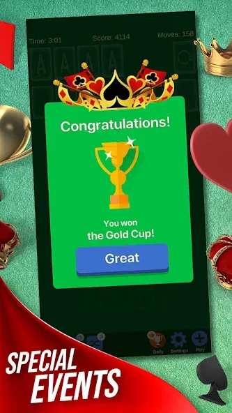 Solitaire + Card Game by Zynga [MOD: Много монет/Энергии] - Скриншот 3