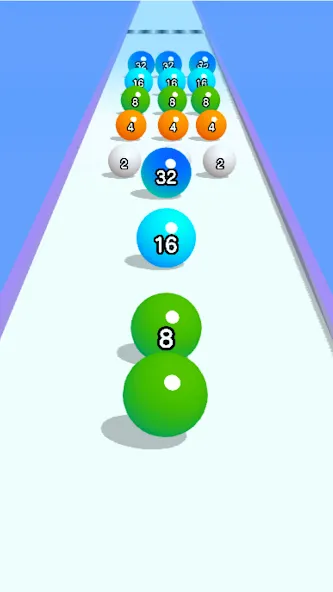 Ball Run 2048: merge number (Бол Ран 2048) [MOD: Premium/Unlocked] - Скриншот 2