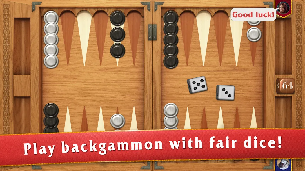 Backgammon Masters [MOD: Меню/Много денег] - Скриншот 1