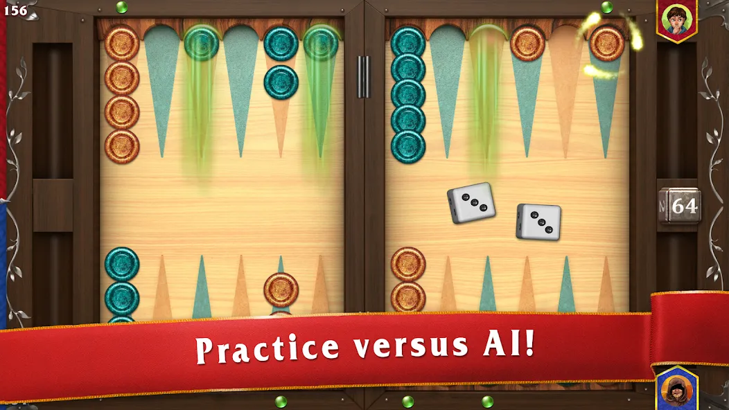 Backgammon Masters [MOD: Меню/Много денег] - Скриншот 3