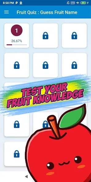 Guess the fruit name game [MOD: Меню/Много денег] - Скриншот 2