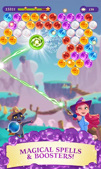 Bubble Witch 3 Saga (Бабл Витч 3 Сага) [MOD: Все разблокировано] - Скриншот 2