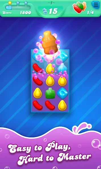 Candy Crush Soda Saga (Кенди Краш Сода Сага) [MOD: Много монет/Энергии] - Скриншот 1
