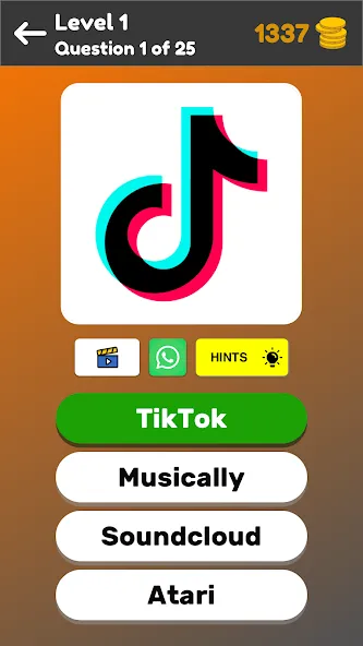 Logo Game: Multiple Choice [MOD: Много монет/Энергии] - Скриншот 1