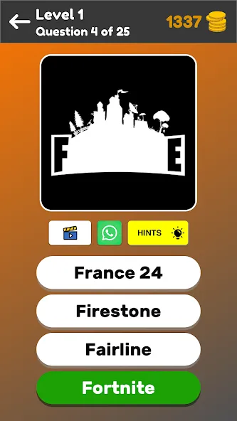 Logo Game: Multiple Choice [MOD: Много монет/Энергии] - Скриншот 4