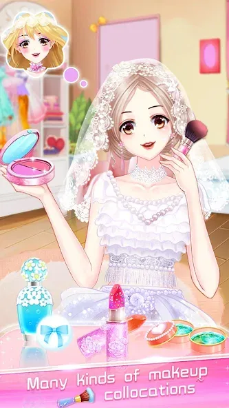 Makeup Bride: Perfect Wedding [MOD: Бесконечные деньги] - Скриншот 1