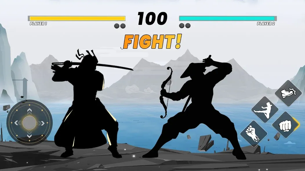 Sword Shadow Fighting Game 3D [MOD: Много монет/Энергии] - Скриншот 1