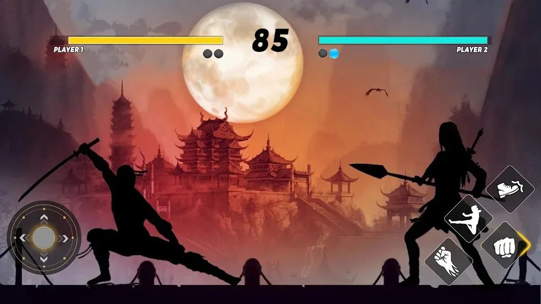 Sword Shadow Fighting Game 3D [MOD: Много монет/Энергии] - Скриншот 2