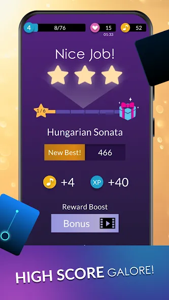 Piano Dream: Tap Piano Tiles 3 (Пиано Дрим) [MOD: Все разблокировано] - Скриншот 4