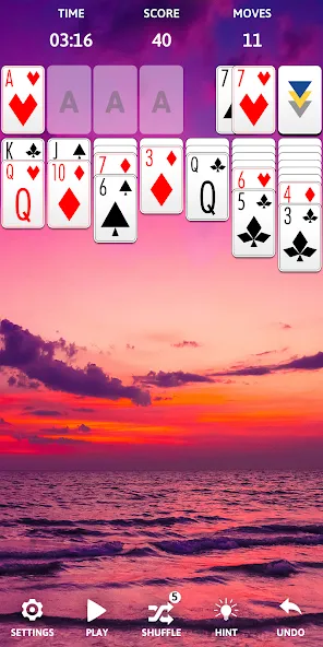 Solitaire Classic Era Games [MOD: Много монет/Энергии] - Скриншот 5