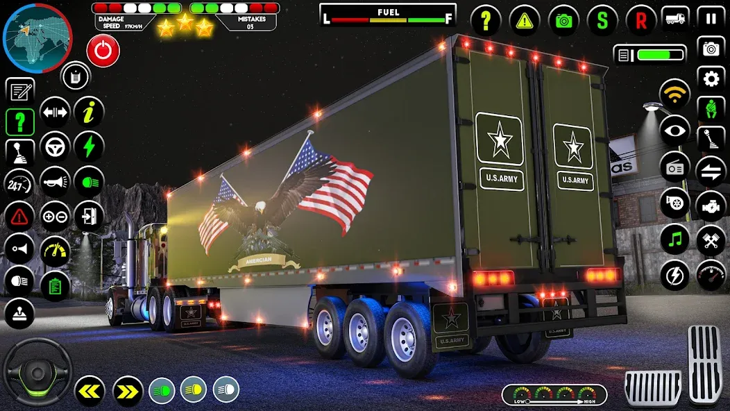 Army Truck Transporter Game 3D [MOD: Бесконечные деньги] - Скриншот 2