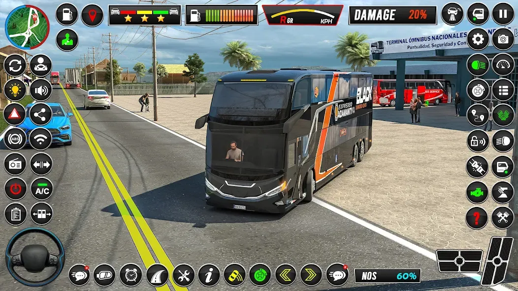 City Coach Bus Driver Games 3D [MOD: Меню/Много денег] - Скриншот 4