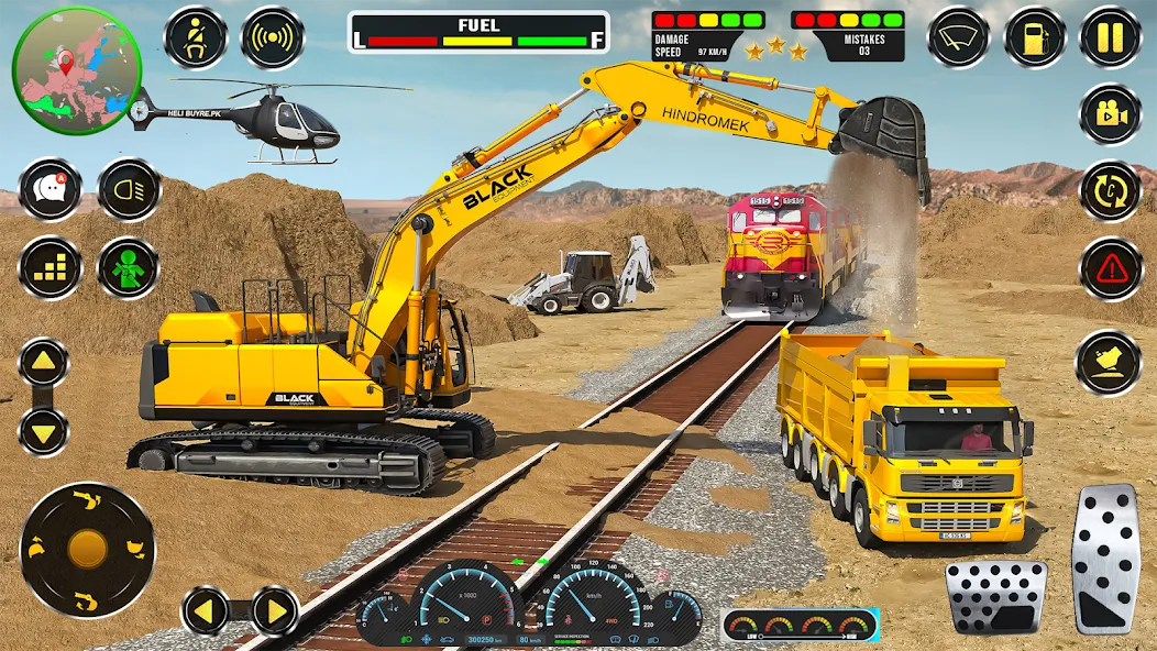 Real JCB Construction Games 3D [MOD: Меню/Много денег] - Скриншот 2