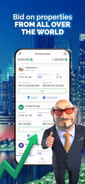 Landlord — Estate Trading Game (Лендлорд) [MOD: Меню/Много денег] - Скриншот 5