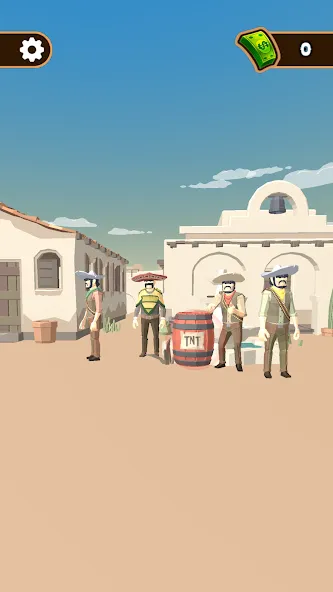Western Cowboy: Shooting Game (Вестерн Каубой) [MOD: Много монет/Энергии] - Скриншот 2