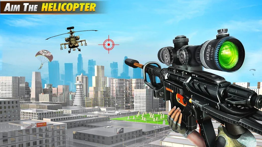 Sniper Shooter Mission Games [MOD: Все открыто] - Скриншот 1