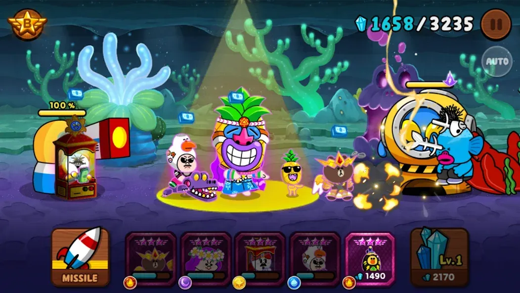 LINE Rangers: Brown-Cony Wars! [MOD: Разблокировано] - Скриншот 1