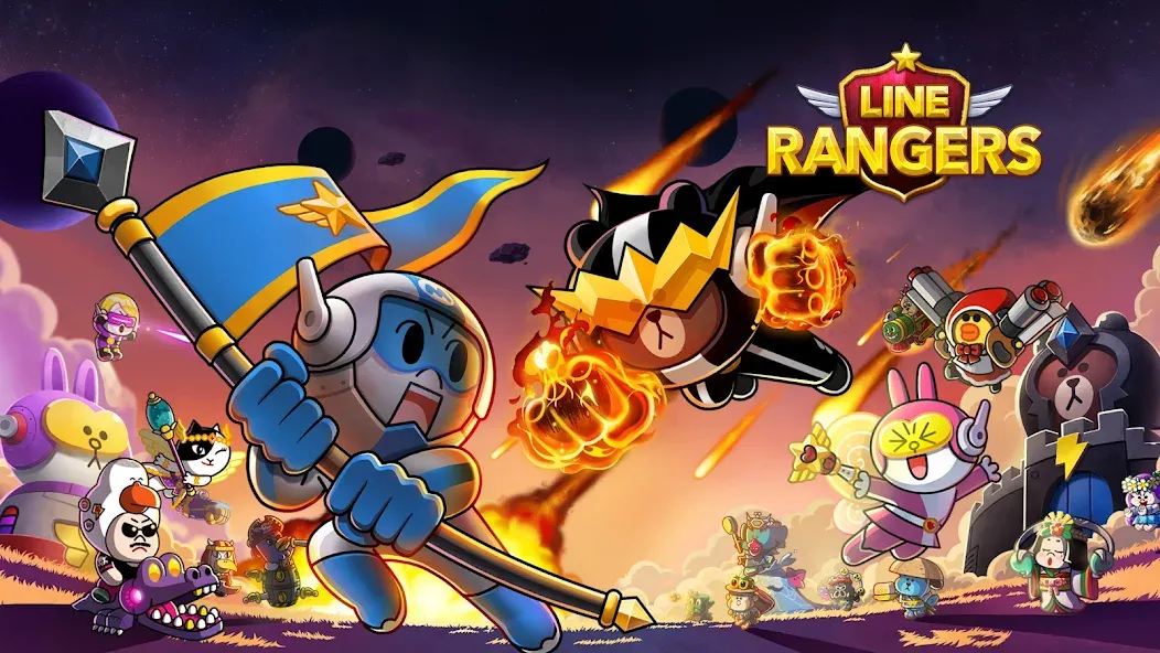 LINE Rangers: Brown-Cony Wars! [MOD: Разблокировано] - Скриншот 5