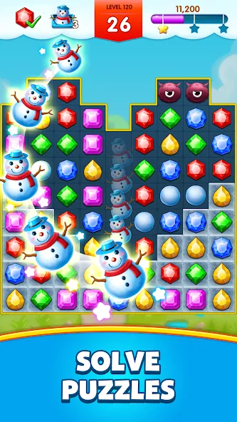 Jewels Legend — Match 3 Puzzle (Джуэл Легенд) [MOD: Много монет/Энергии] - Скриншот 2