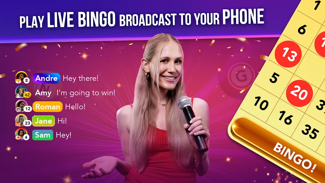Live Play Bingo: Real Hosts (Лайв Плей Бинго) [MOD: Бесконечные деньги] - Скриншот 1
