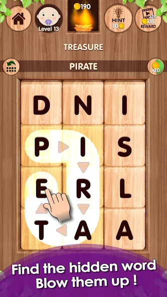 Falling Word Games — Addictive (Фоллинг Уорд Геймс) [MOD: Мод Меню/Взлом] - Скриншот 1