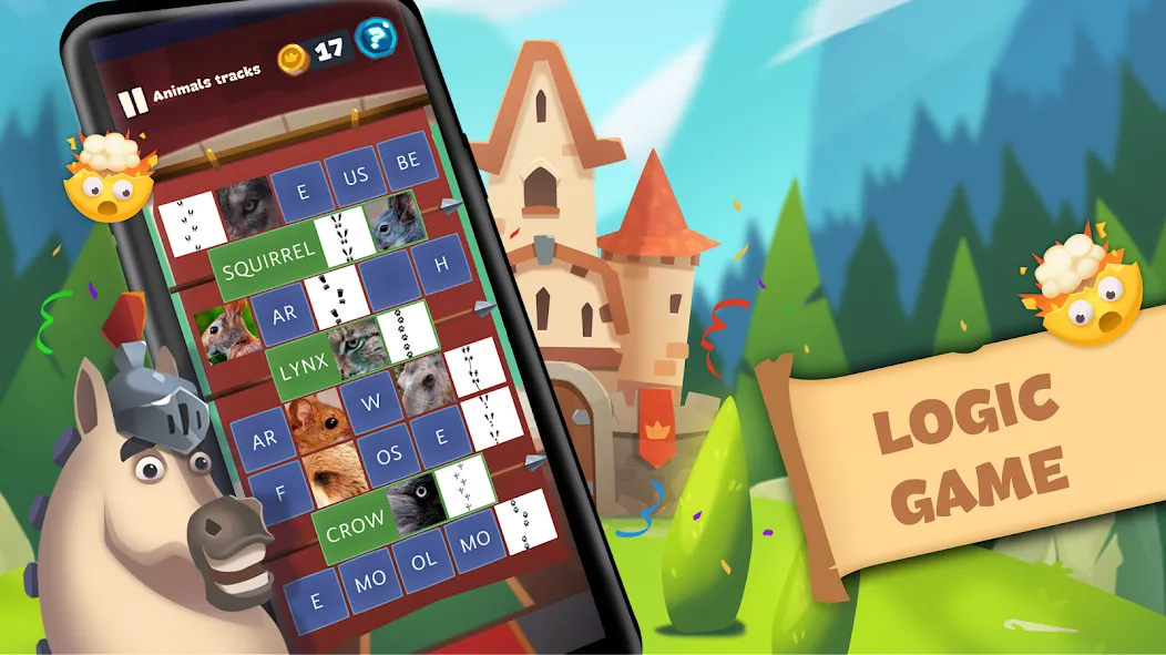 Word Logic — Brain Game Puzzle [MOD: Меню/Много денег] - Скриншот 1