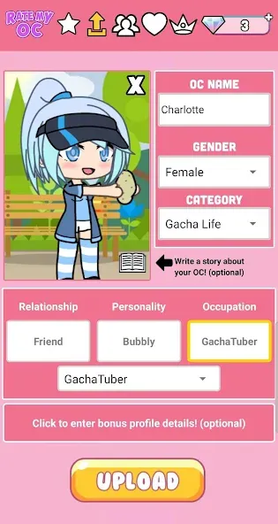 Rate My OC (Рейт Май ОК) [MOD: Premium/Unlocked] - Скриншот 2