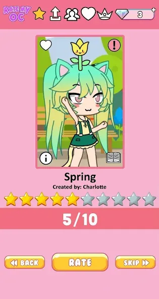 Rate My OC (Рейт Май ОК) [MOD: Premium/Unlocked] - Скриншот 3
