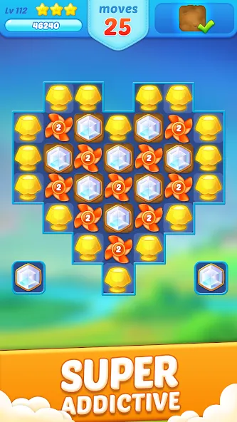 Jewel Crush™ — Match 3 Legend [MOD: Все открыто] - Скриншот 1