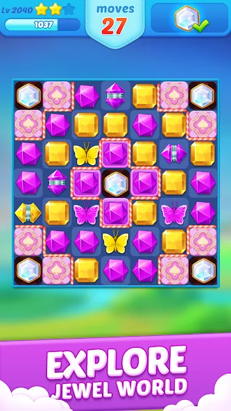 Jewel Crush™ — Match 3 Legend [MOD: Все открыто] - Скриншот 4