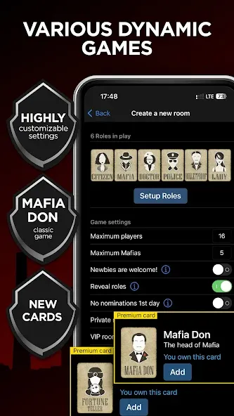 Mafia Online With Video Chat [MOD: Бесконечные деньги] - Скриншот 4