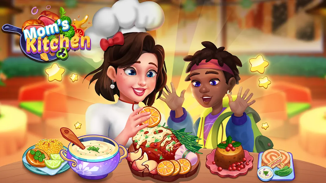 Mom's Kitchen : Cooking Games [MOD: Много монет/Энергии] - Скриншот 1