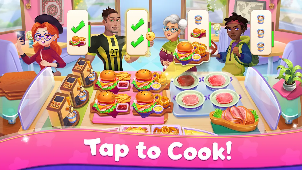 Mom's Kitchen : Cooking Games [MOD: Много монет/Энергии] - Скриншот 3