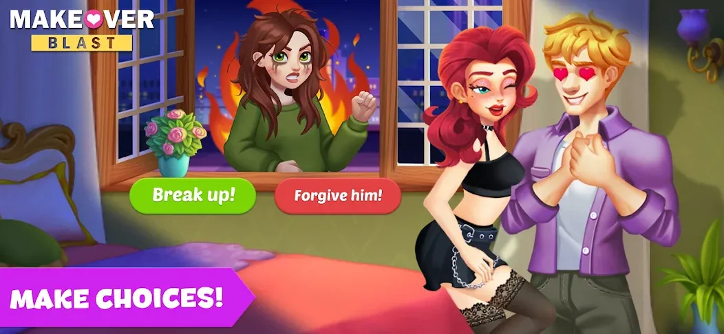 Makeover Blast: Dressup Salon (Мейковер Бласт) [MOD: Все разблокировано] - Скриншот 1