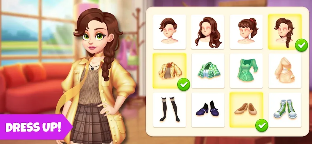 Makeover Blast: Dressup Salon (Мейковер Бласт) [MOD: Все разблокировано] - Скриншот 3