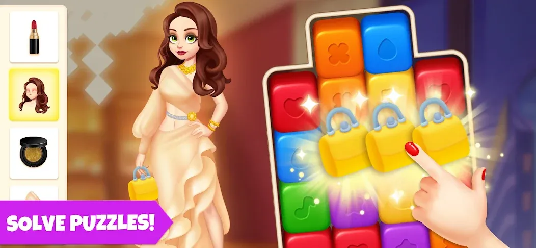 Makeover Blast: Dressup Salon (Мейковер Бласт) [MOD: Все разблокировано] - Скриншот 5