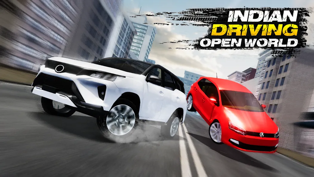 Indian Driving Open World (Индийское Вождение Открытый Мир) [MOD: Меню/Много денег] - Скриншот 1
