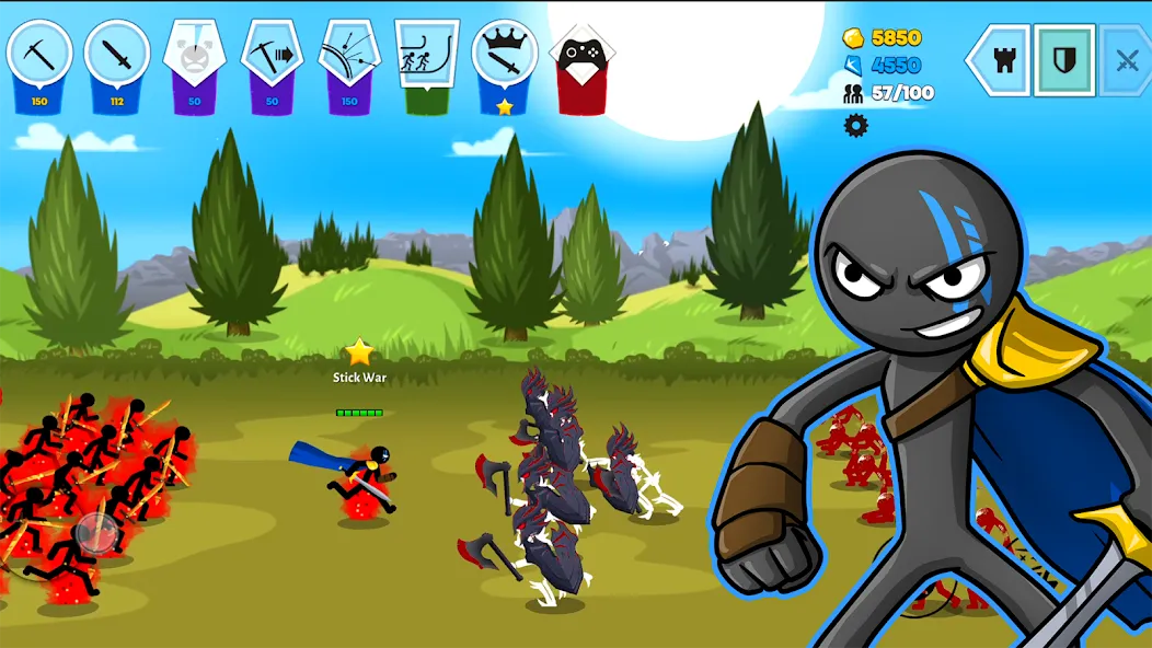Stick War: Saga (Стик Вар 3) [MOD: Все разблокировано] - Скриншот 2