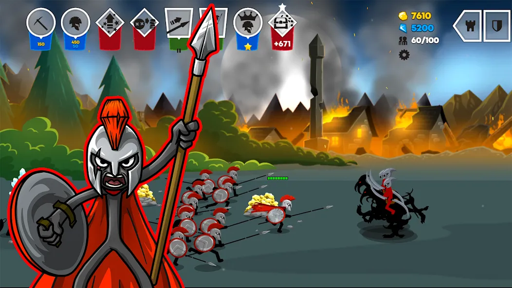 Stick War: Saga (Стик Вар 3) [MOD: Все разблокировано] - Скриншот 3