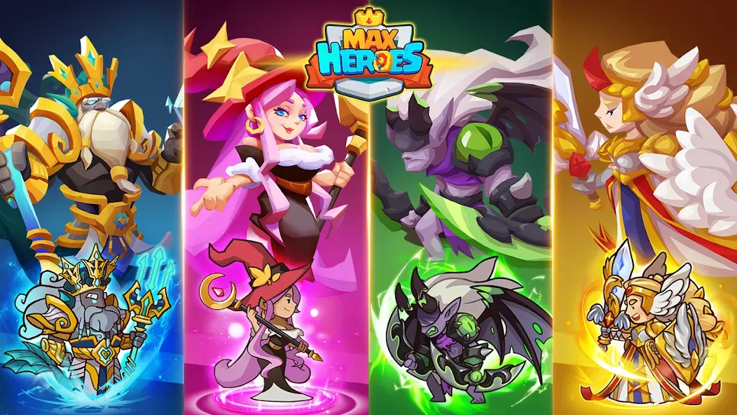 Max Heroes : Casual Idle RPG (Макс Герои) [MOD: Меню/Много денег] - Скриншот 1