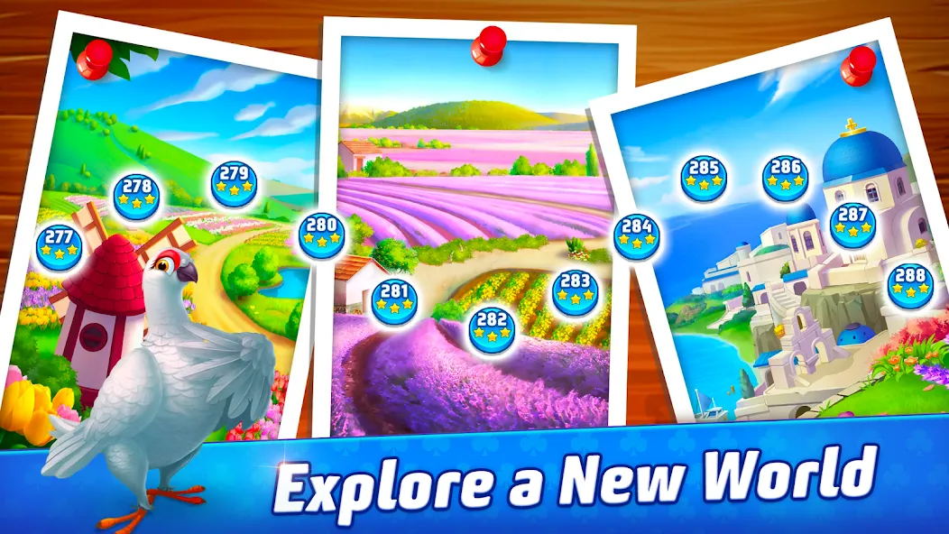 Solitaire TriPeaks Journey (Солитер ТриПикс Джорни) [MOD: Все открыто] - Скриншот 4