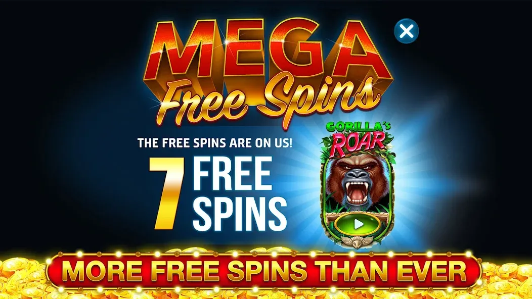 Ape Slots: Vegas Casino Deluxe [MOD: Mega Mod/Меню] - Скриншот 3