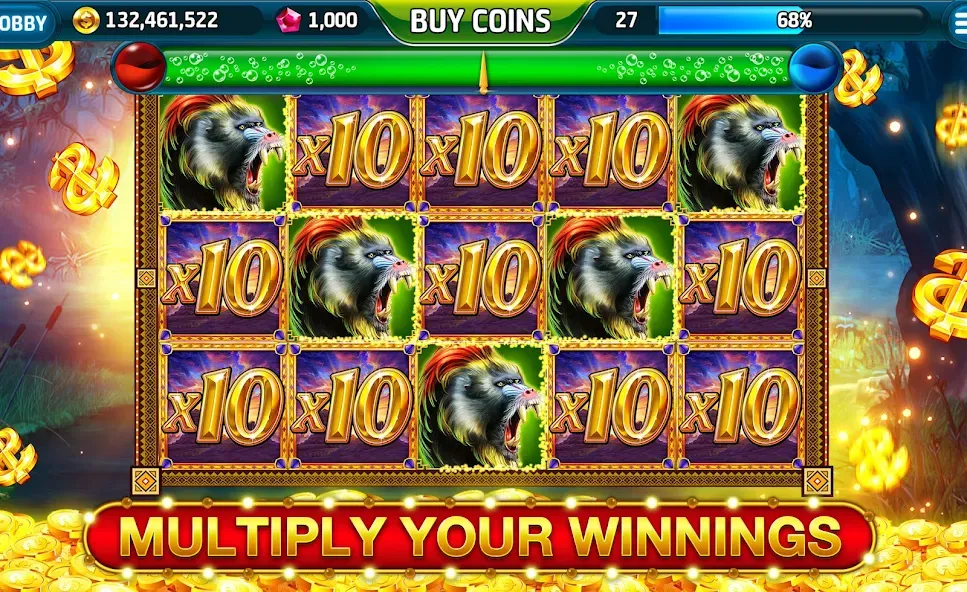 Ape Slots: Vegas Casino Deluxe [MOD: Mega Mod/Меню] - Скриншот 4